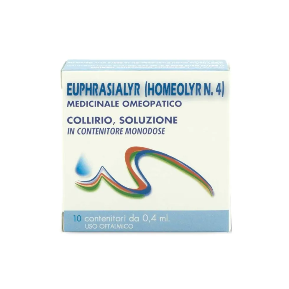 Euphrasialyr (Homeolyr N.4) Euphrasialyr (Homeolyr N.4) Collirio Medicinale Omeopatico, 10 Contenitori Monodose da 0,4ml