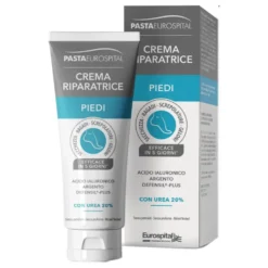 Eurospital Crema Riparatrice Piedi con urea 20% per la pelle secca, 75ml