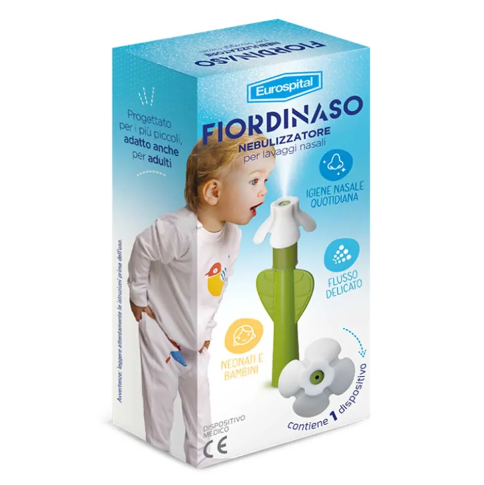 Eurospital Fiordinaso Nebulizzatore per Lavaggi Nasali, 1 Dispositivo