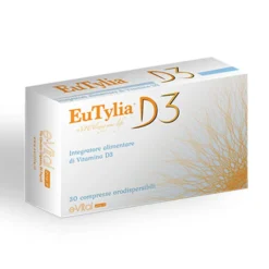 EuTylia D3 Integratore Benessere Ossa e Sistema Immunitario, 30 Compresse