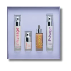 Evisage Cofanetto Viso - Kit per la cura del viso ad azione idratante e anti-age, 4 pezzi