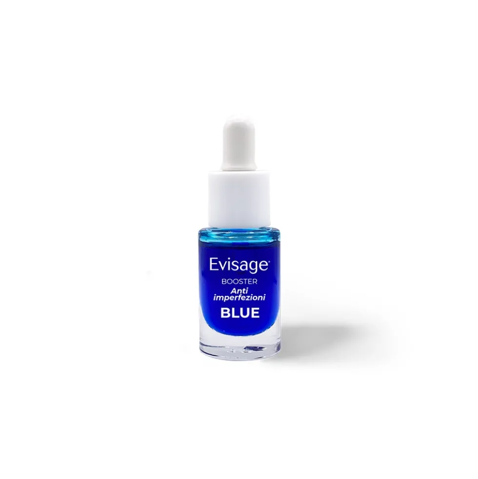 Evisage Maschera Viso Blue - Kit maschera e booster anti-imperfezioni, 100 ml, 5 ml e pennellino