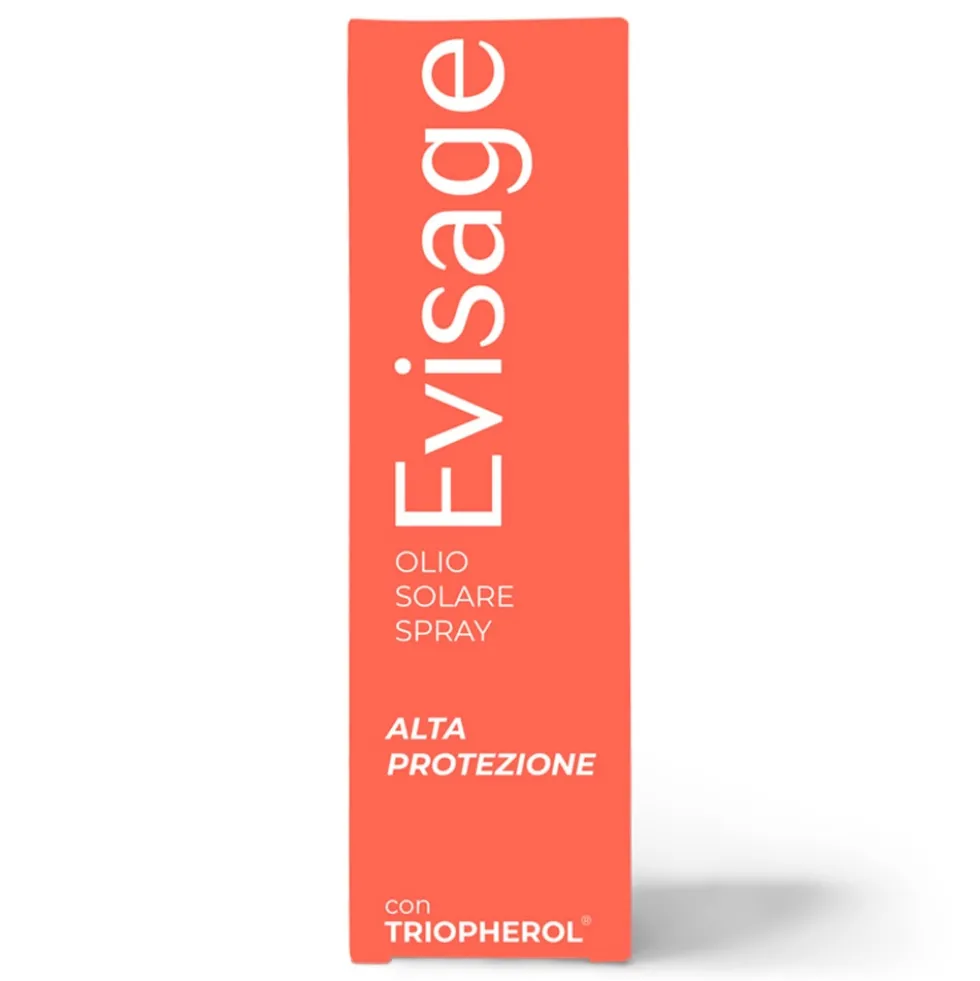 Evisage Olio Solare Spray Corpo Alta Protezione con Triopherol, 200ml