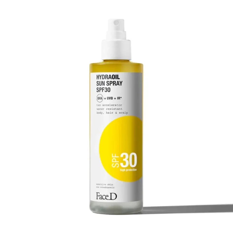 Face D Hydraoil Spray Solare Corpo e Capelli SPF30, 200ml