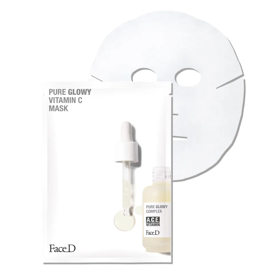 Face D Pure Glowy Complex Maschera Viso illuminante, 17 ml