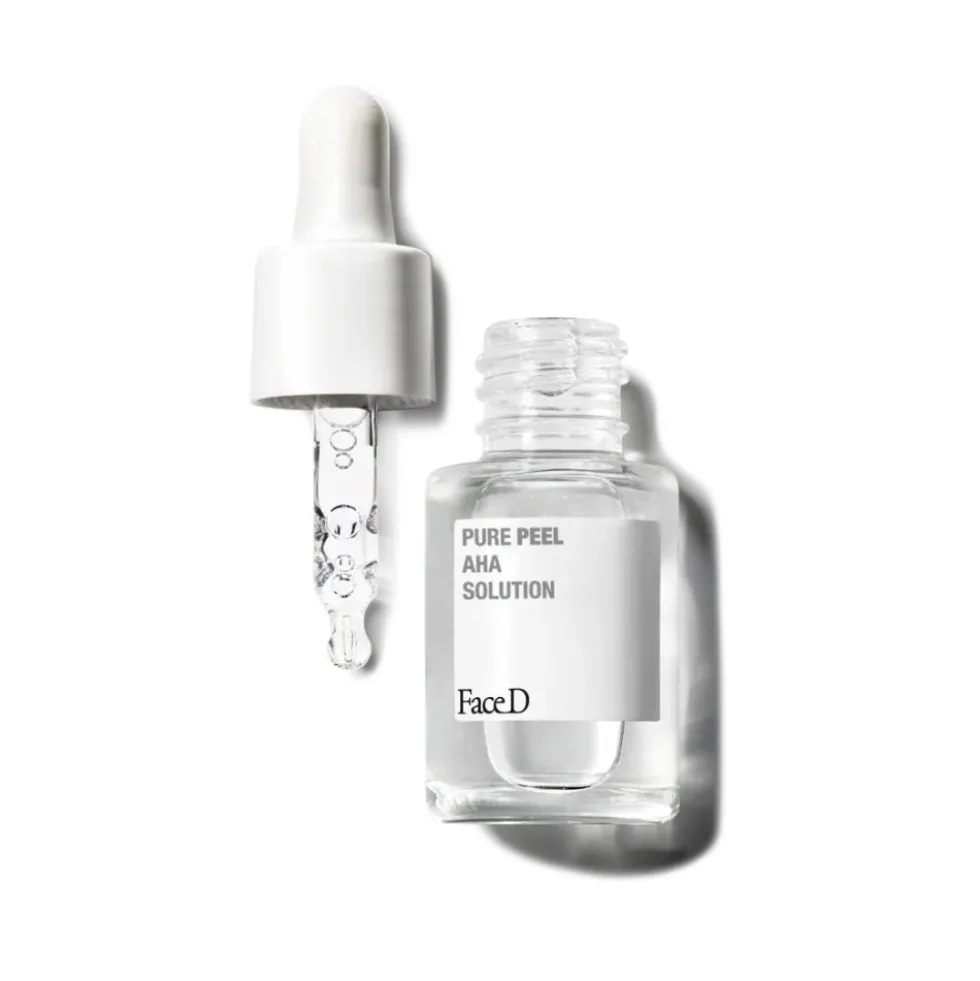 Face D Pure Peel AHA Solution Soluzione Esfoliante Siero Viso, 30ml
