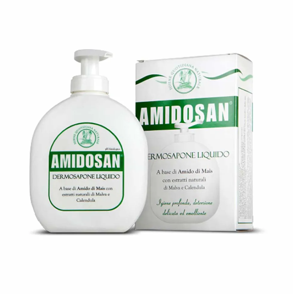 Farmacon Amidosan Dermosapone Liquido Mani e Corpo per Pelle Delicata, 300ml