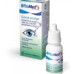 Farmac-zabban Oftamed's - Gocce Aloe Vera E Acido Ialuronico 0,3%, 10ml