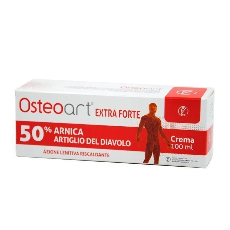 Farmac-Zabban Osteoart Extra Forte - Crema lenitiva per il massaggio muscolare, tubo da 100 ml