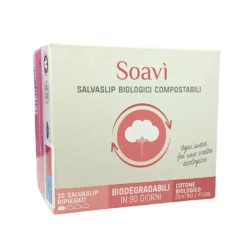 Farmac-Zabban Soavì - Salvaslip biologici e compostabili per il flusso leggero, 20 pezzi