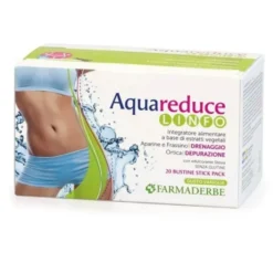 Farmaderbe Aqua Reduce - Linfo Integratore Alimentare gusto Vaniglia, 20 Stick