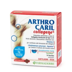 Farmaderbe ArthroCaril Collagene Jump - Integratore per ossa e articolazioni, 14 bustine