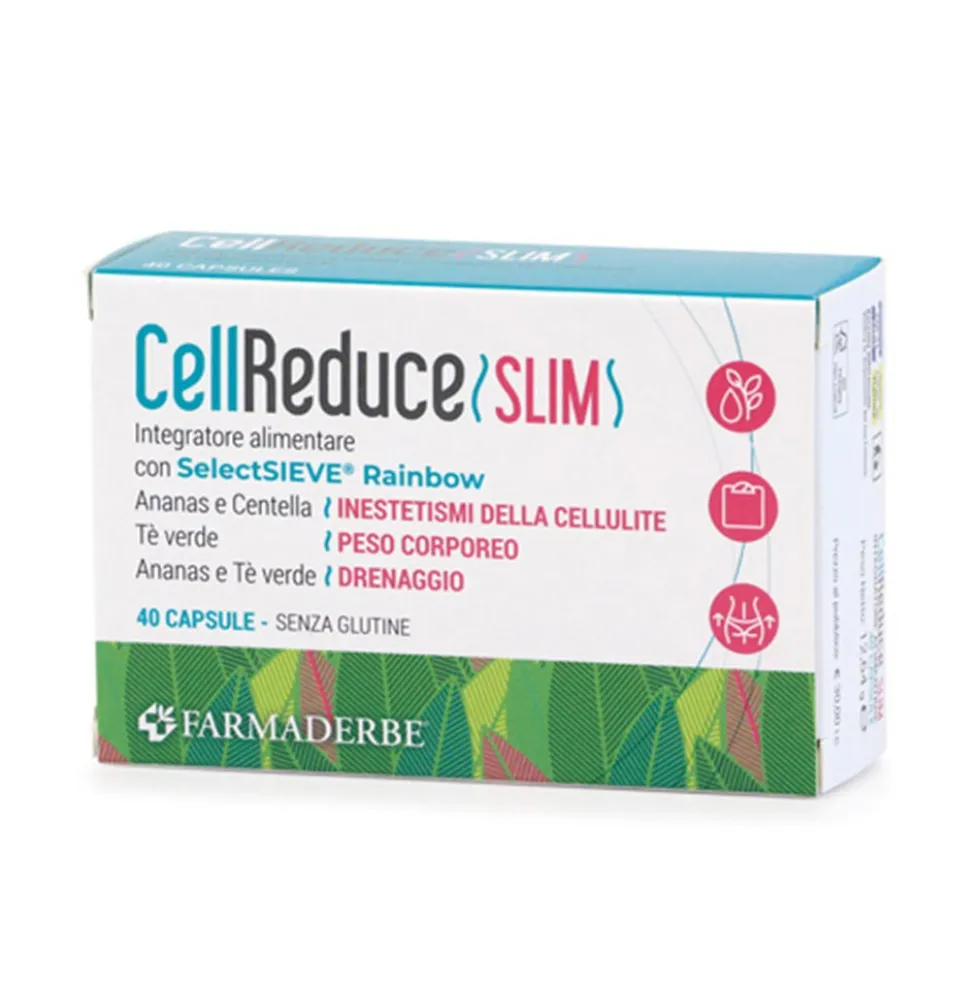 Farmaderbe Cell Reduce - Slim Integratore Alimentare, 40 Capsule