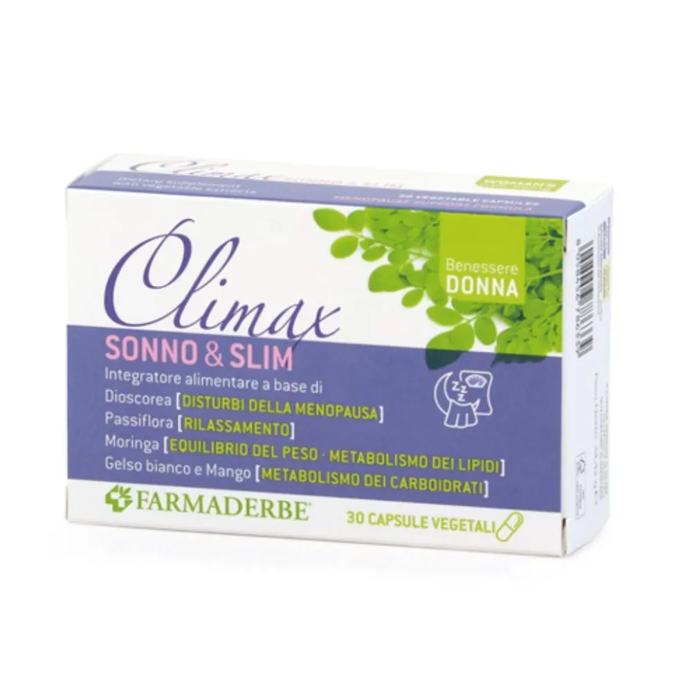 Farmaderbe Climax - Sonno & Slim Integratore Alimentare, 30 capsule