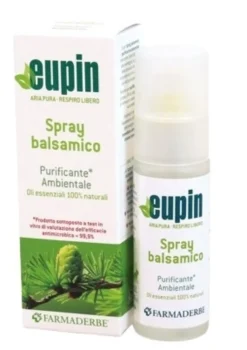 Farmaderbe Eupin - Spray balsamico purificante per gli ambienti con oli essenziali, 30 ml