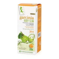 Farmaderbe Garcinia Body Slim - Integratore alimentare liquido per il controllo del peso, 500 ml