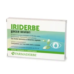 Farmaderbe Iriderbe - Gocce Oculari Monodosi, 10 Flaconcini da 0,5ml