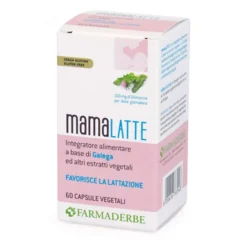 Farmaderbe Mamalatte - Integratore alimentare per favorire l'allattamento, 60 capsule