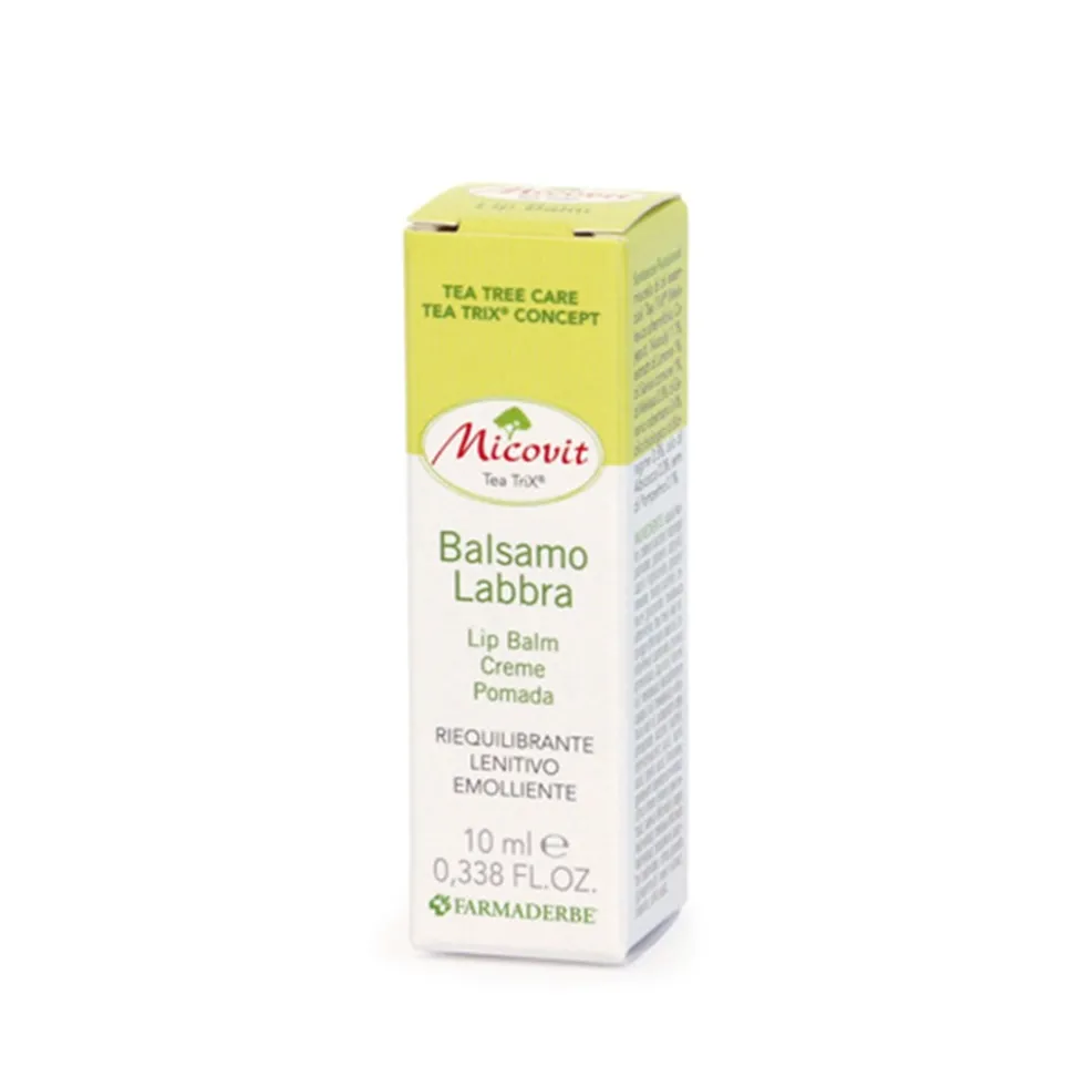 Farmaderbe Micovit - Balsamo Labbra Lenitivo ed Emolliente, 10ml