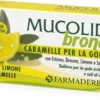 Farmaderbe Mucolid - Bronc Caramelle Gola Gusto Salvia e Limone, 24 Caramelle