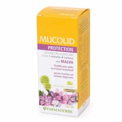 Farmaderbe Mucolid Protection - Integratore fluidificante per le secrezioni bronchiali, 150 ml
