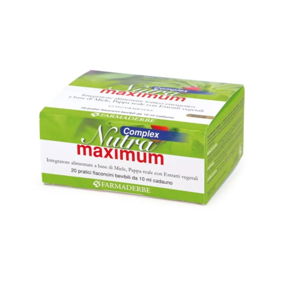 Farmaderbe Nutra Maximum Complex Integratore Alimentare, 20 flaconcini
