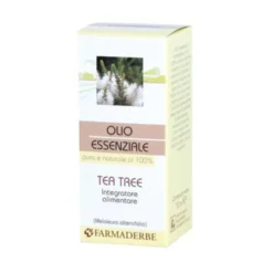 Farmaderbe Olio essenziale di tea tree - Integratore alimentare per le vie respiratorie, 10 ml