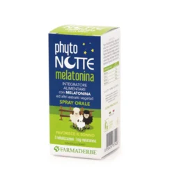 Farmaderbe Phyto Notte Melatonina SOS - Spray sublinguale per facilitare il sonno, 30 ml