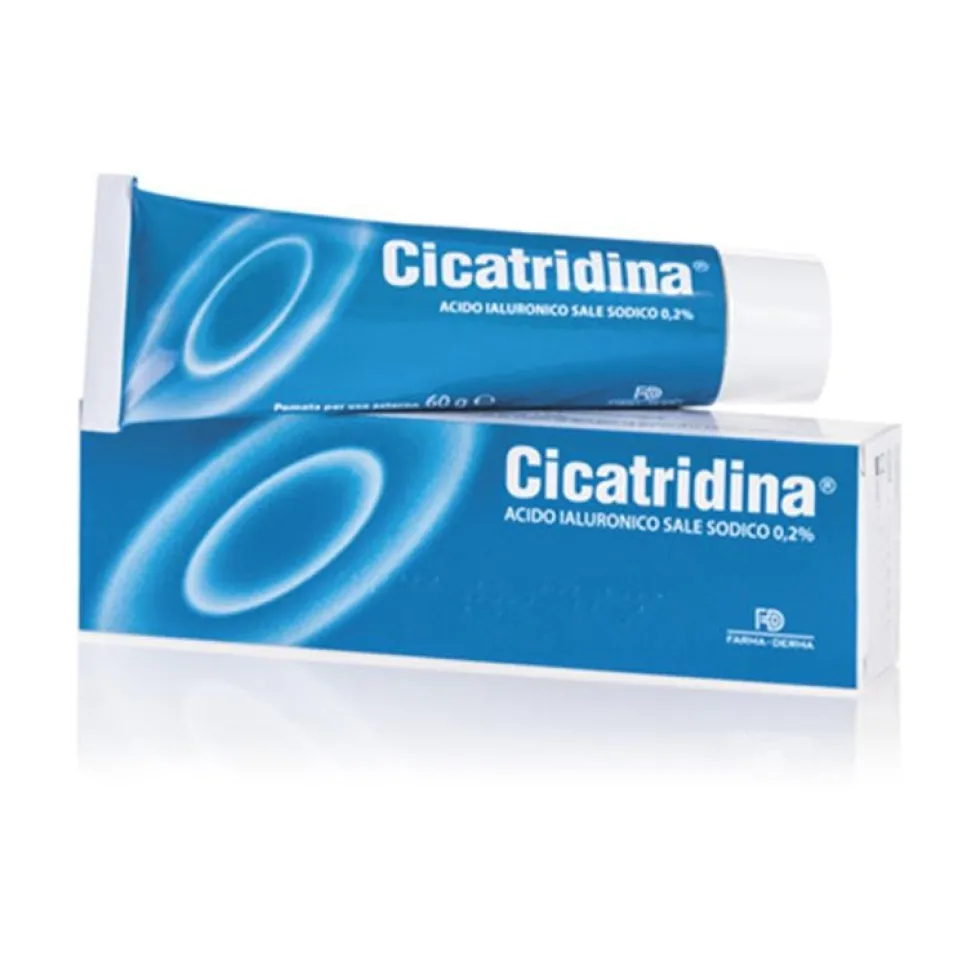 Farma-Derma Cicatridina - Pomata con acido ialuronico per la riparazione cutanea, 60 g