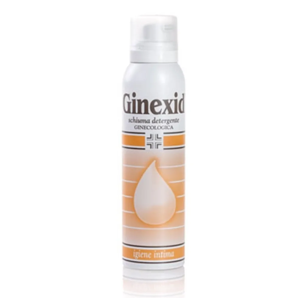 Farma-Derma Ginexid - Schiuma detergente ginecologica per l'igiene intima quotidiana, 150 ml