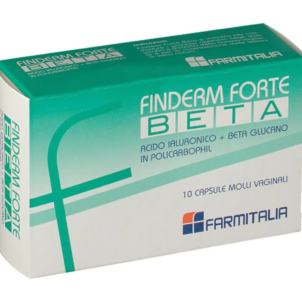 Farmitalia Finderm Forte Beta, 10 Capsule Molli Vaginali
