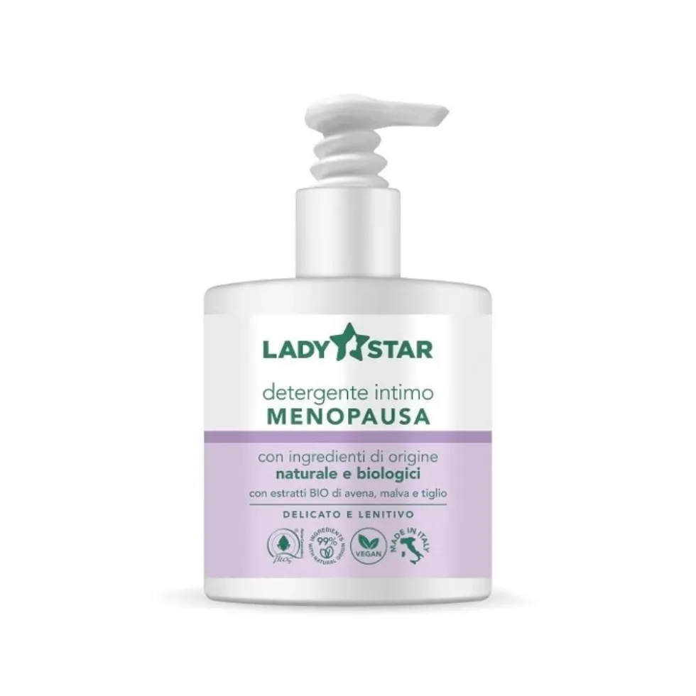 Farvima Ladystar - Detergente Intimo Menopausa Delicato e Lenitivo, 300ml