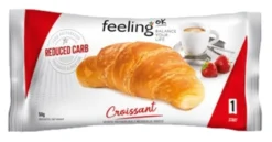 Feeling Ok Croissant Start Cornetto Vuoto a Ridotto Tasso di Carboidrati, 50g