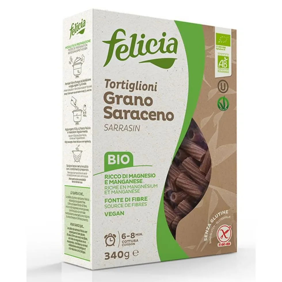 Felicia Tortiglioni Di Grano Saraceno Bio Senza Glutine 340 g