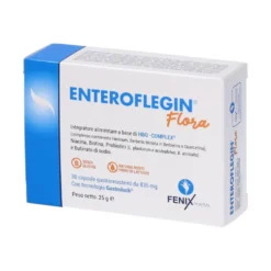 Fenix Pharma Enteroflegin Flora Integratore Equilibrio Intestinale, 30 capsule