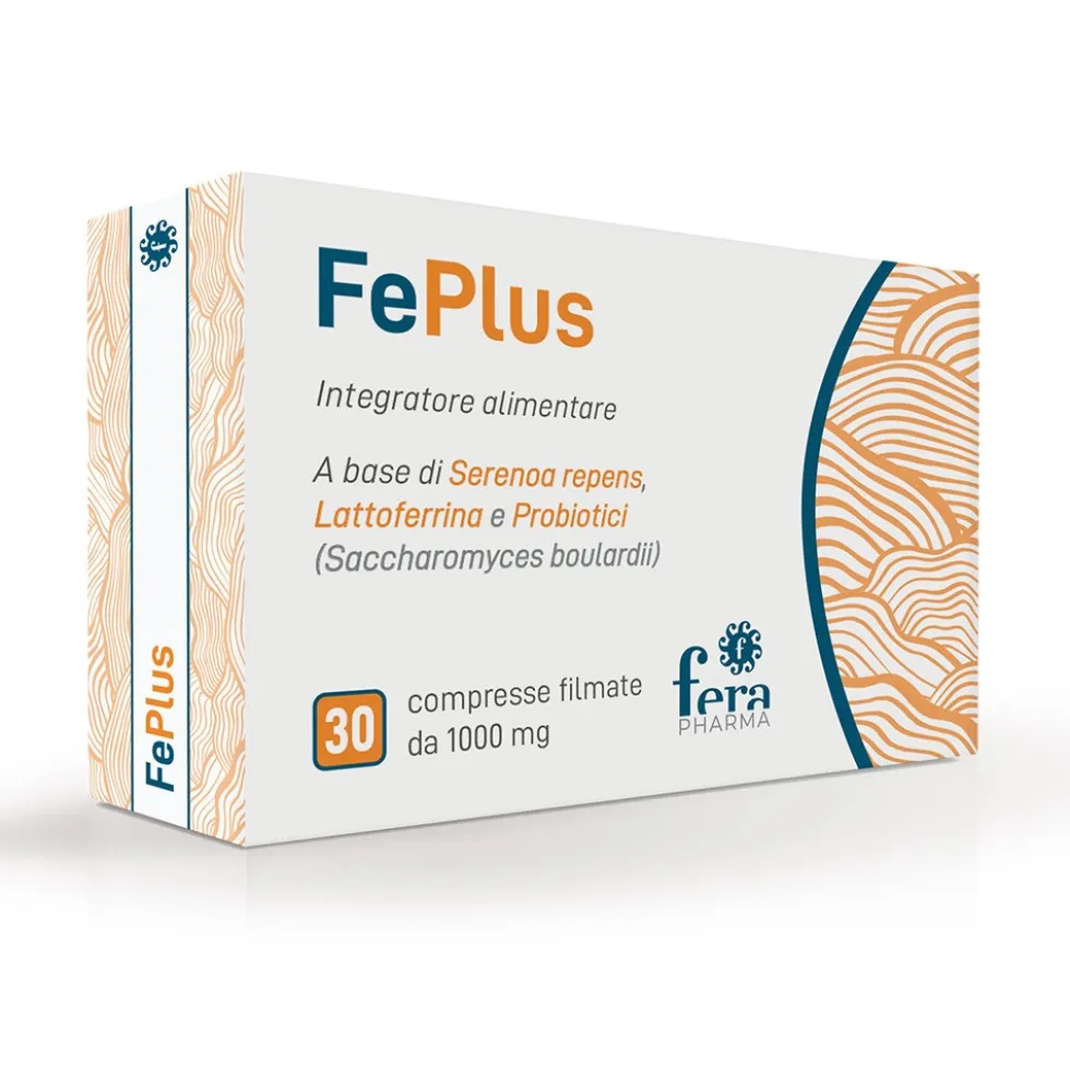 Fera Pharma Feplus Integratore Probiotici Prostata e Vie Urinarie, 30 Compresse
