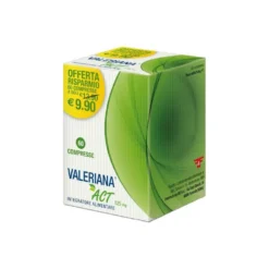 F&F Valeriana Act 125 mg - Integratore rilassamento e benessere mentale, 60 compresse