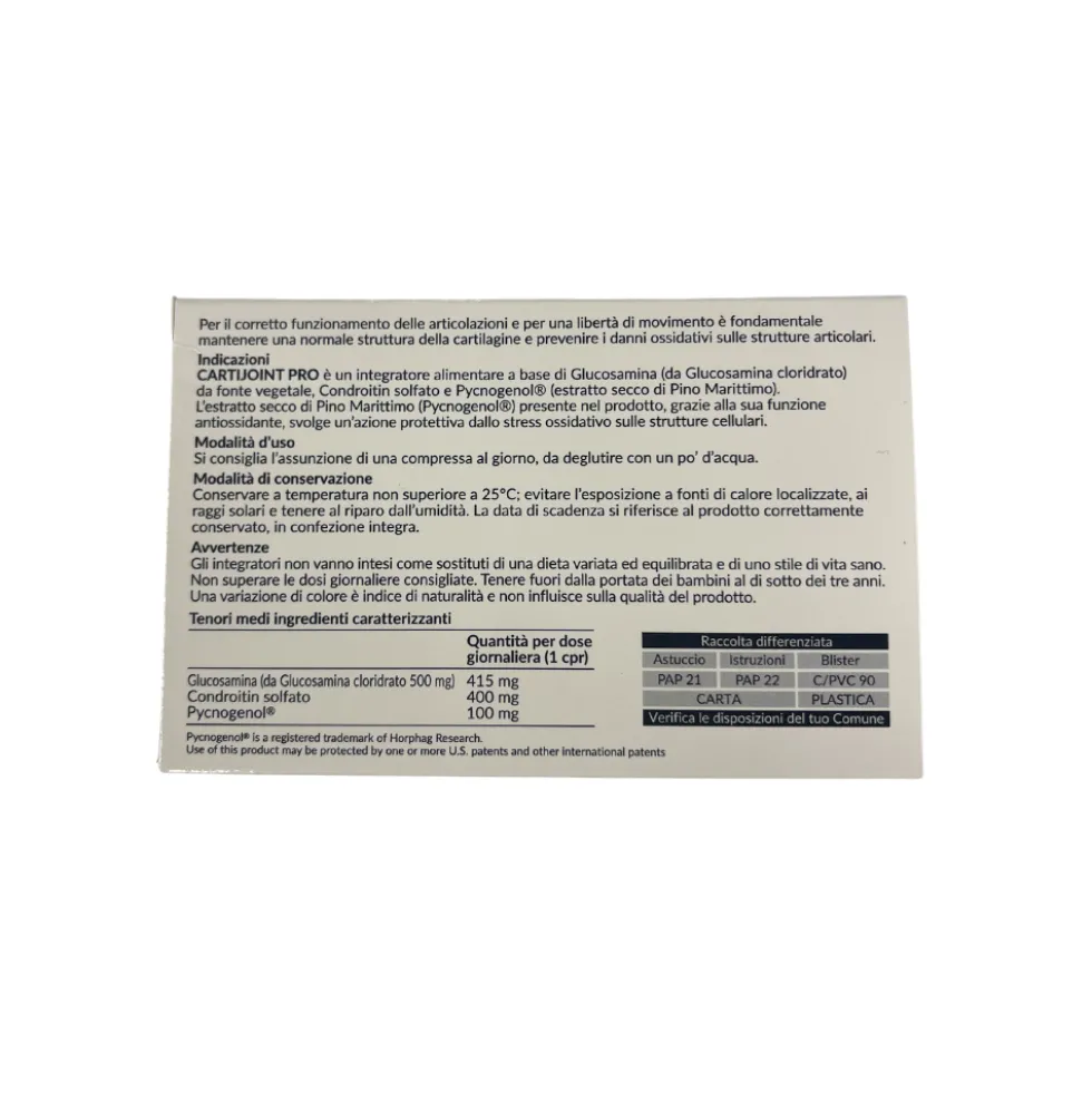 Fidia CartiJoint Pro - Integratore alimentare per le articolazioni e la cartilagine, 15 compresse