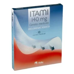 Fidia Itami Cerotto Medicato 140mg Diclofenac Sodico Antidolorifico Locale, 10 Cerotti
