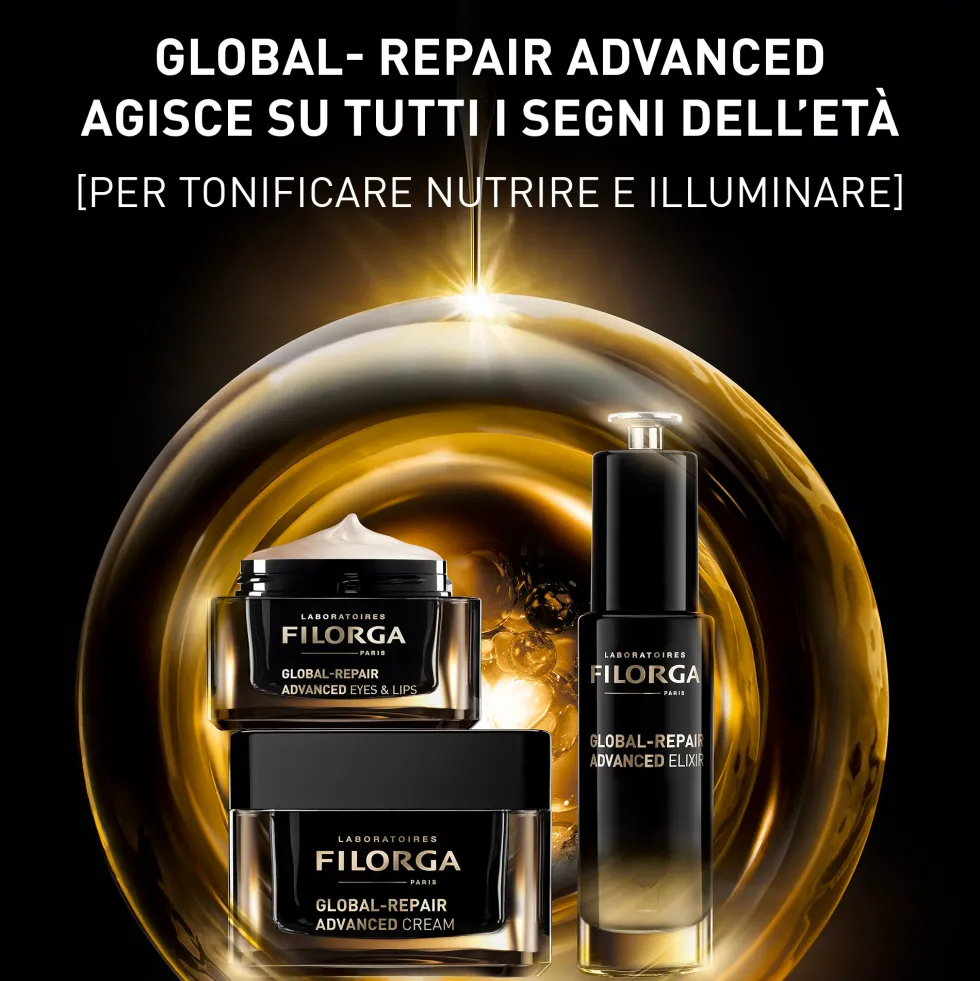 Filorga Global-Repair Advanced Eyes & Lips - Crema anti-età per il contorno occhi e labbra, 15 ml