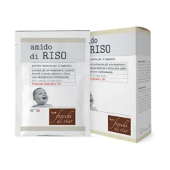 Fiocchi di Riso Amido di Riso - Polvere per il bagnetto ad azione lenitiva, 5 buste da 20 g