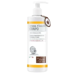 Fiocchi di Riso Crema Fluida Corpo idratante per la pelle di neonati e bambini, 400 ml