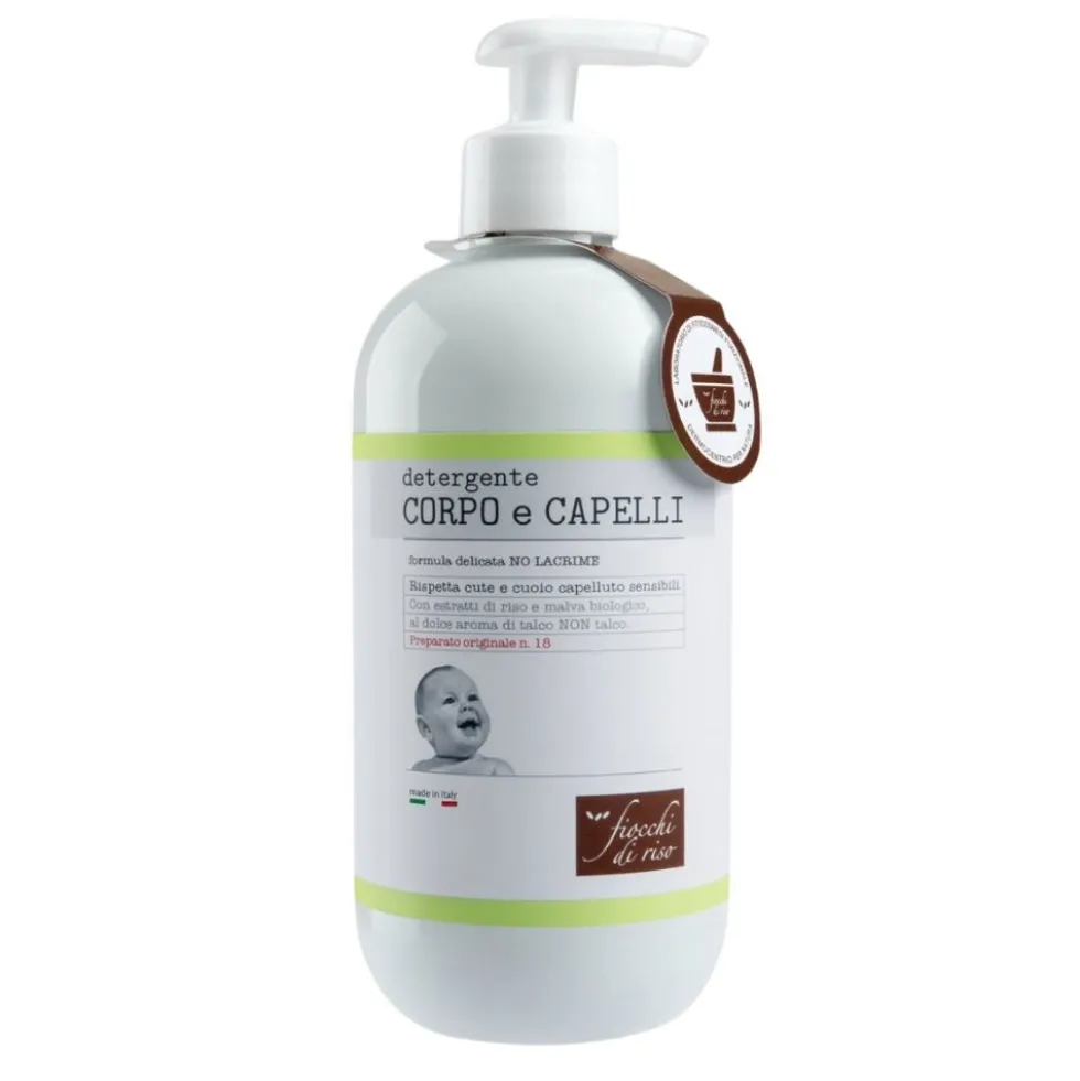 Fiocchi di Riso Detergente Corpo e Capelli Talco, 400ml