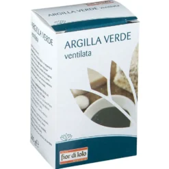 Fior di Loto Argilla verde ventilata - Polvere assorbente e purificante per la pelle, 200 g