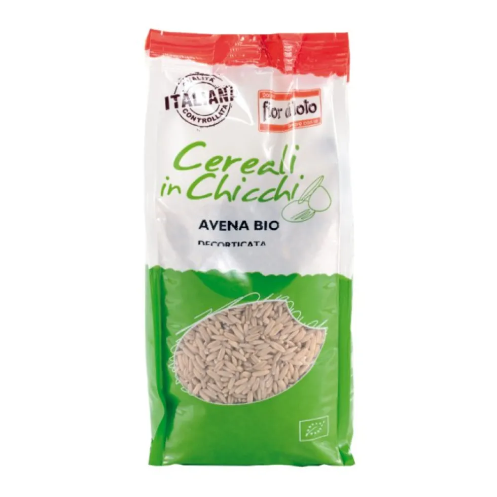 Fior di Loto Avena decorticata bio Cereale biologico per zuppe e insalate, 500 g