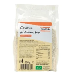 Fior di Loto Crusca di avena bio cereale ricco di fibre per il funzionamento intestinale, 250 g
