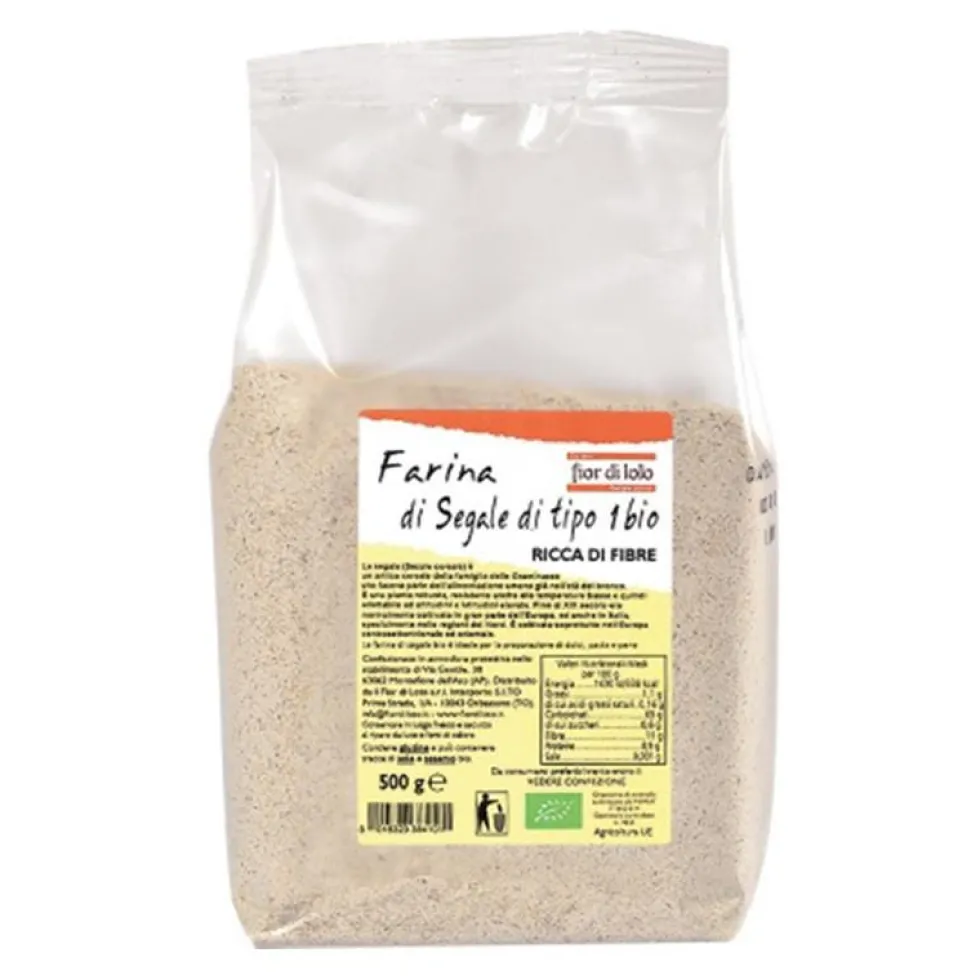 Fior Di Loto Farina Di Segale Biologica, 500g