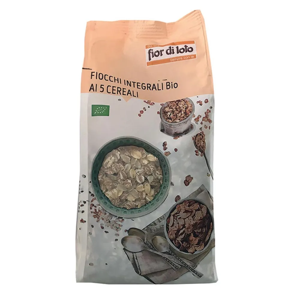 Fior di Loto Fiocchi ai 5 Cereali Integrali Bio, 500g