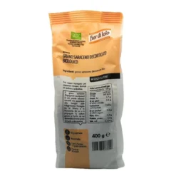 Fior di Loto Grano Saraceno Decorticato - Cereale biologico senza glutine per minestre, 400 g