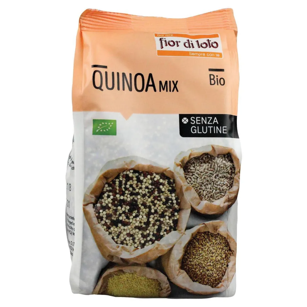 Fior di Loto Quinoa bianca bio - Cereale biologico senza glutine ricco di fibre, 400 g